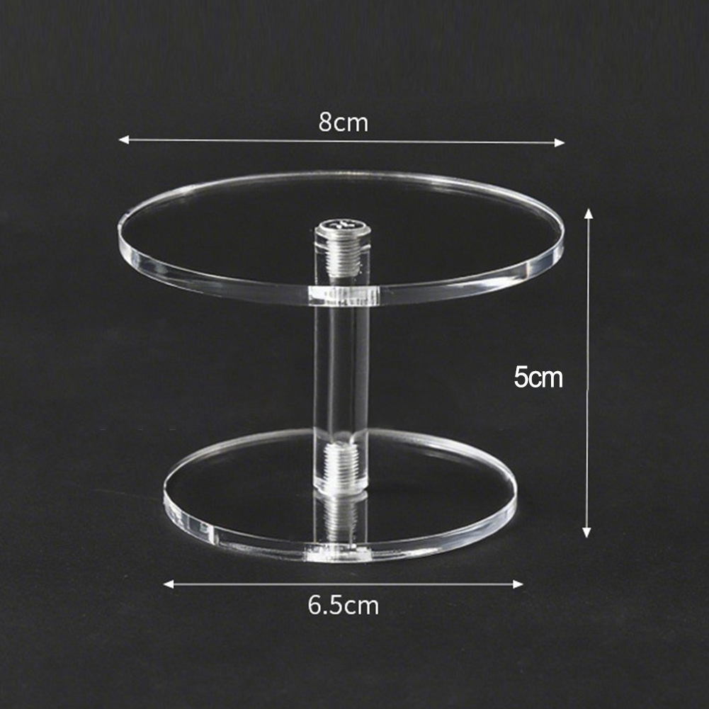 Display Risers Set - 3 Piece Set of Clear Acrylic