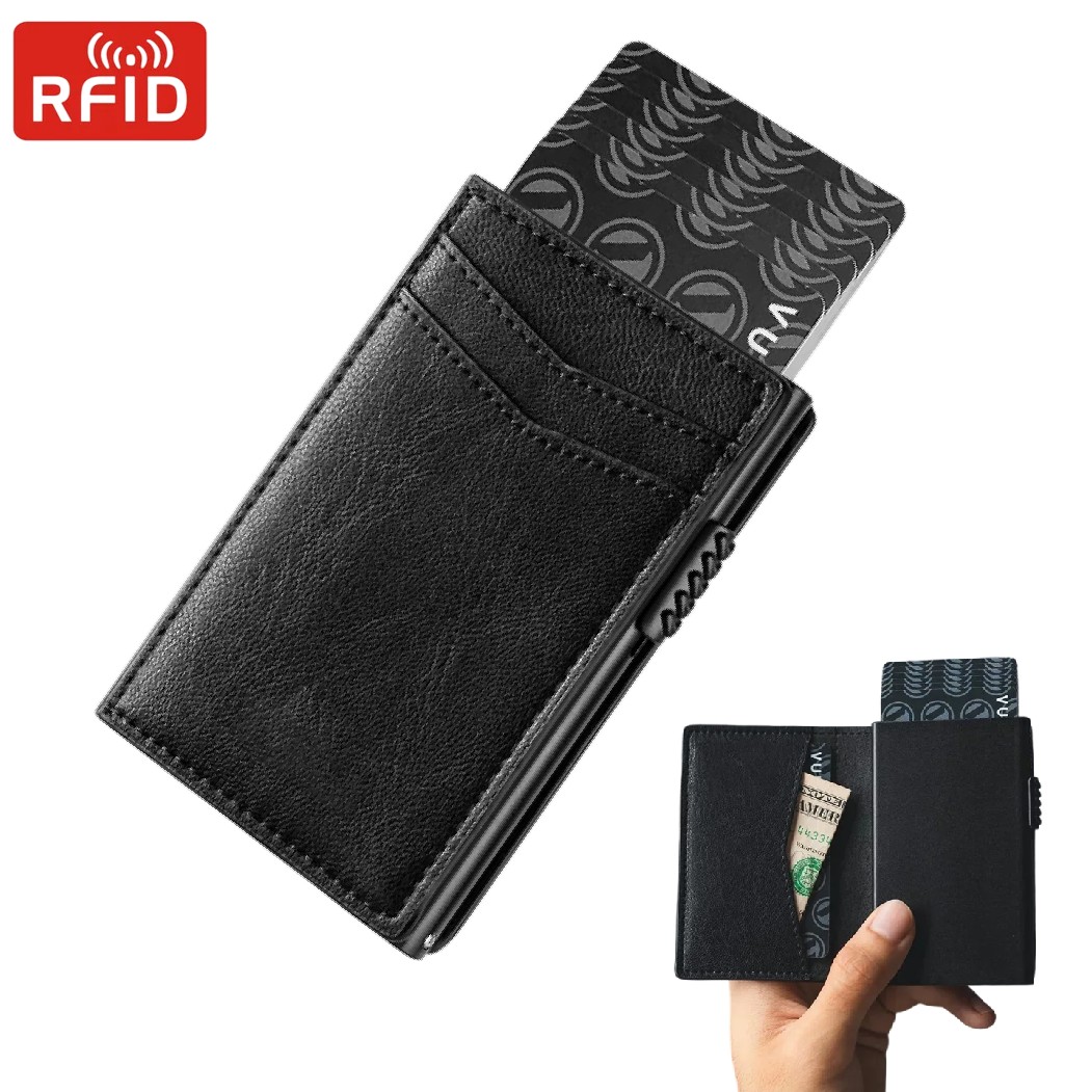 Mens Minimalist Wallet Luxury  - đánh giá và giá Card Top Loader