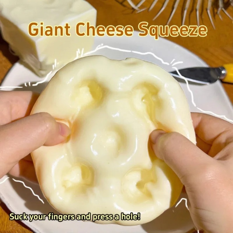 Taba Squishy Cheese Cube Stres - đánh giá và giá Fidget Cube Original