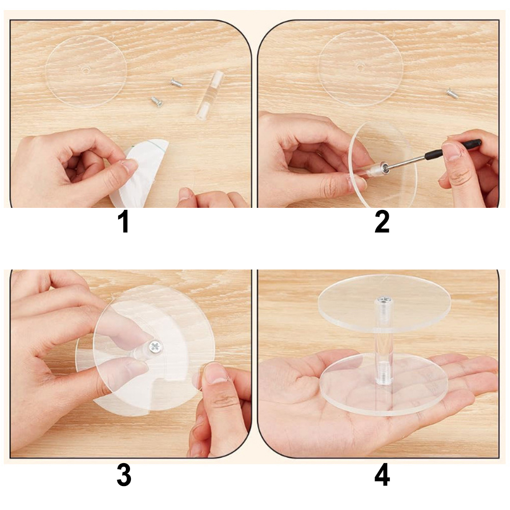 3 Piece Set of Clear Acrylic R - đánh giá và giá Display Risers Set