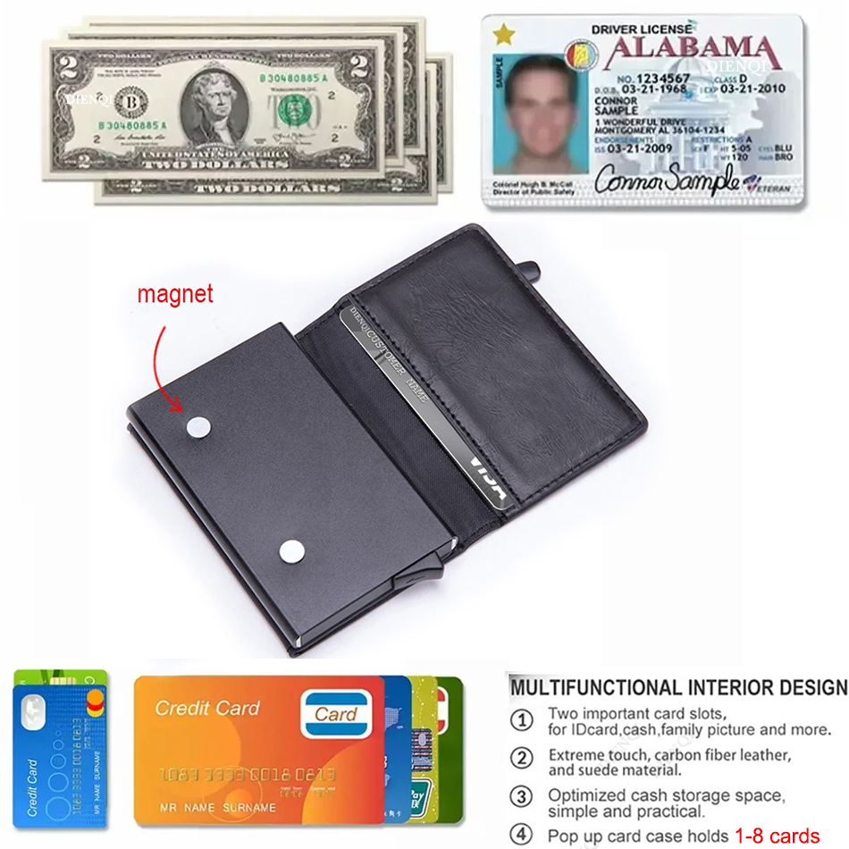 RFID Blocking Card Wallet Magn - đánh giá và giá Card Top Loader