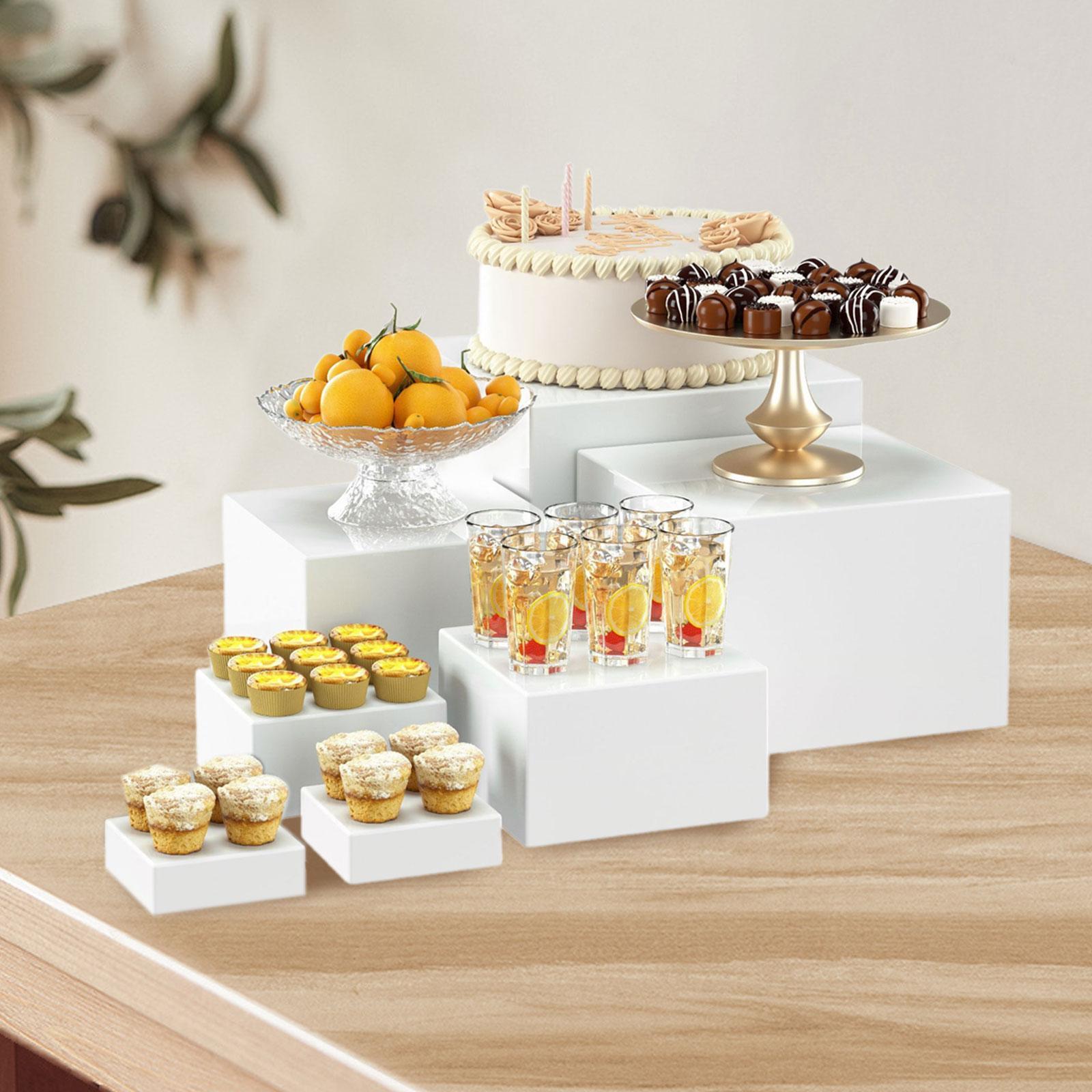 TQH 7Pcs Buffet Riser Dessert  - đánh giá và giá Display Risers Set
