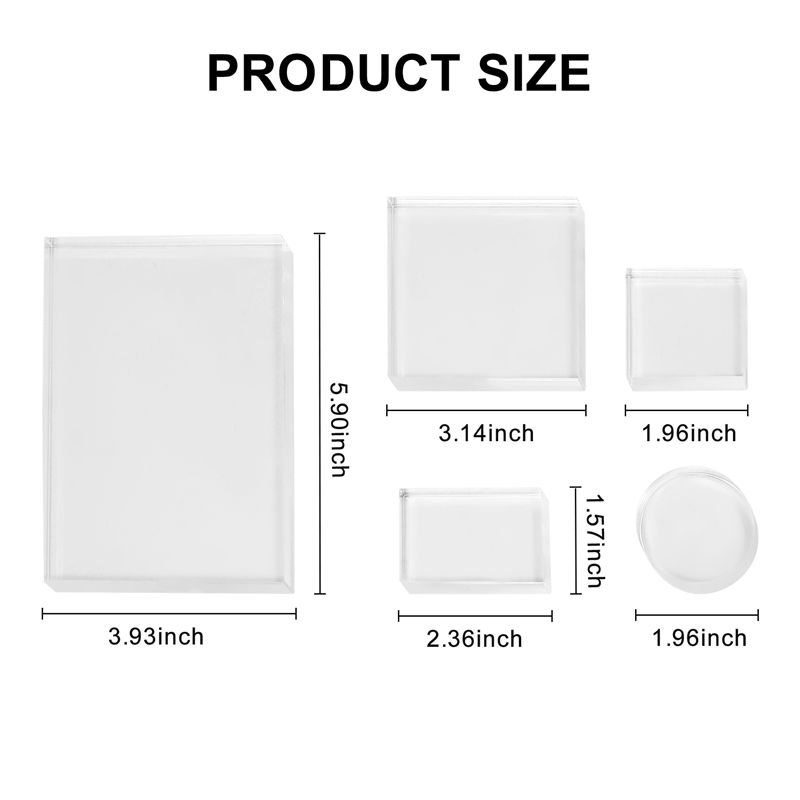 DT19 10Pc Clear Acrylic Stamp  - đánh giá và giá Display Risers Set