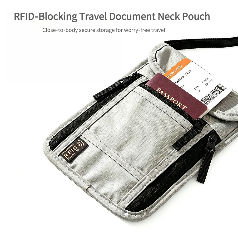 Travel Neck Wallet, RFID Block - đánh giá và giá Card Top Loader